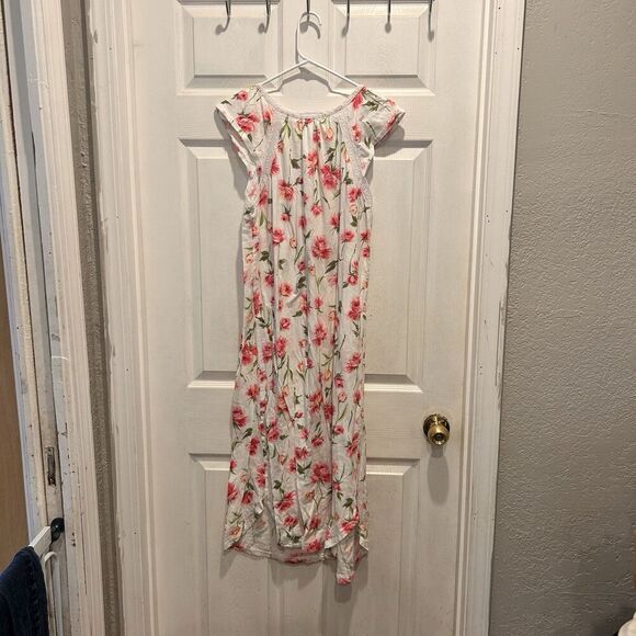 CAROLE HOCHMAN Robe And Nightgown Set Women’s Size Medium Carnation Bouquet - Picture 10 of 13